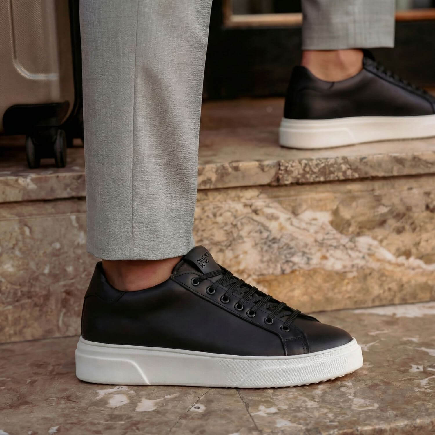 THE NICE SNEAKERS NERO/BIANCO - MADE IN ITALY