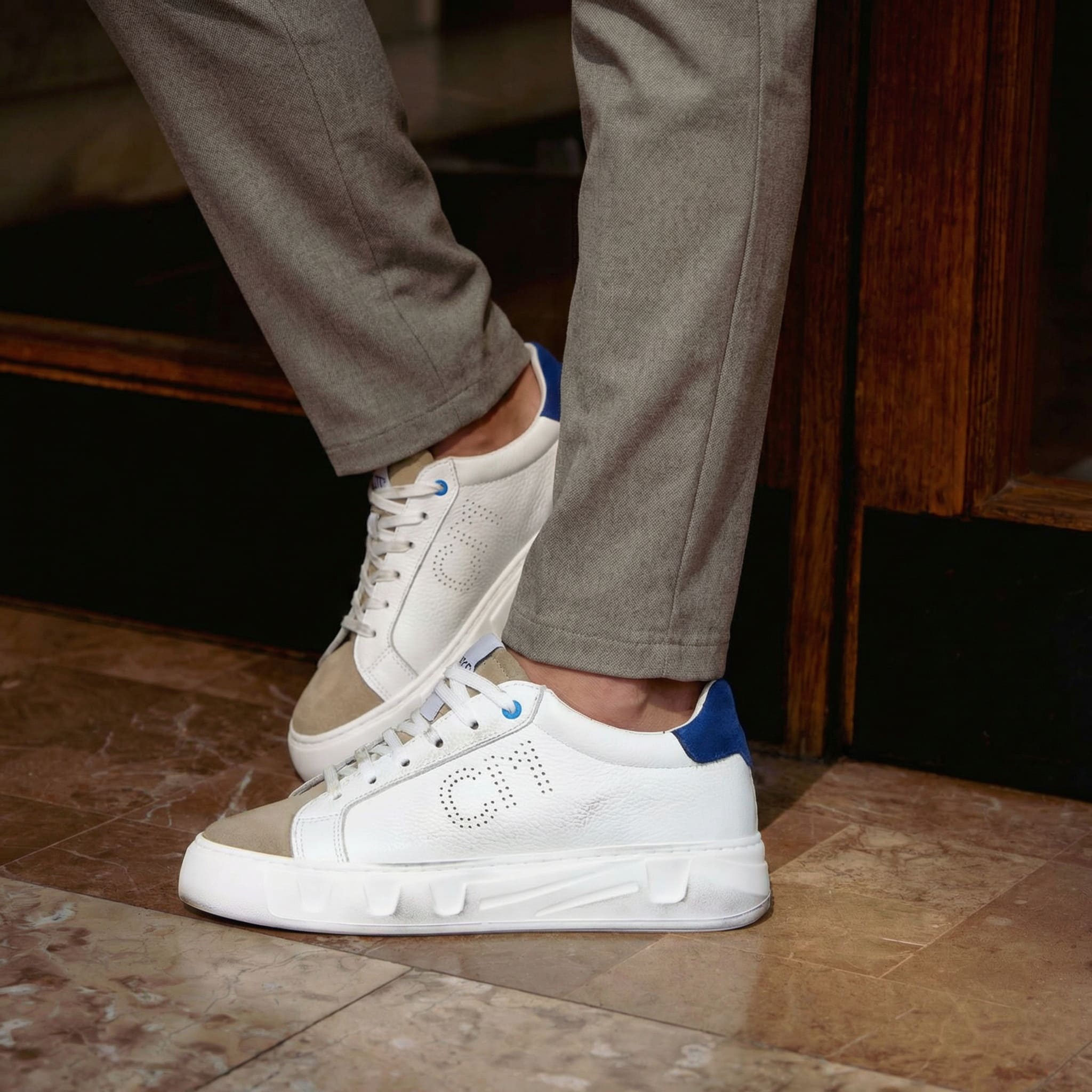 PASOL SNEAKERS BLAU - MADE IN ITALY
