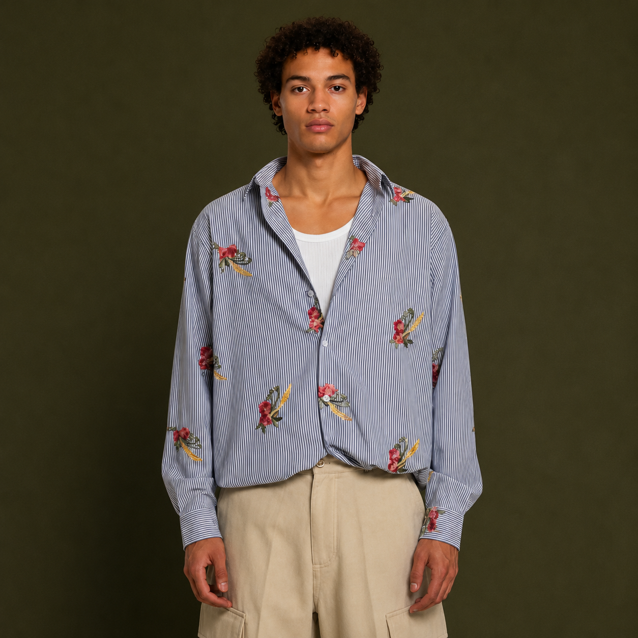 DENET SHIRT | BLUE-GRAY