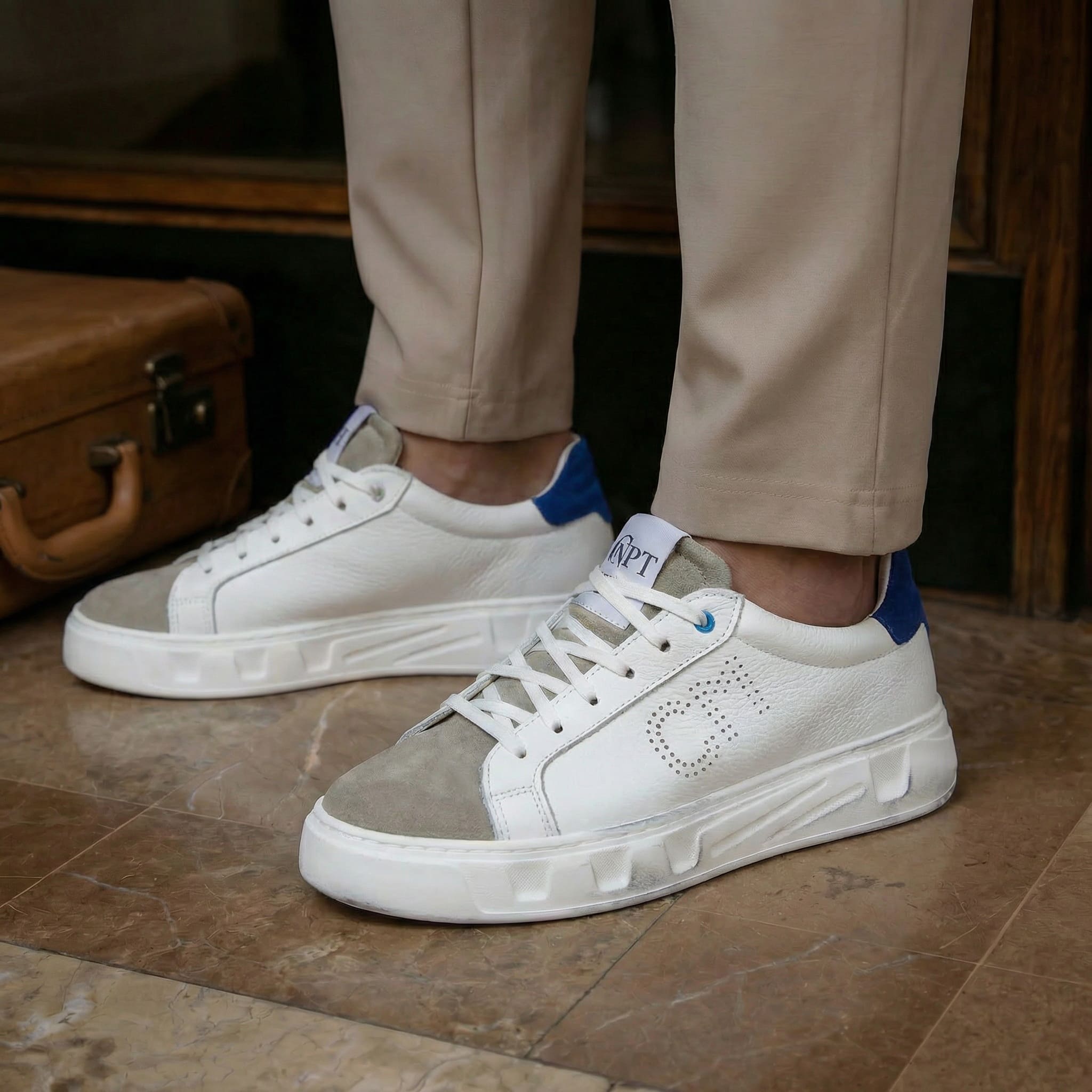 PASOL SNEAKERS BLAU - MADE IN ITALY