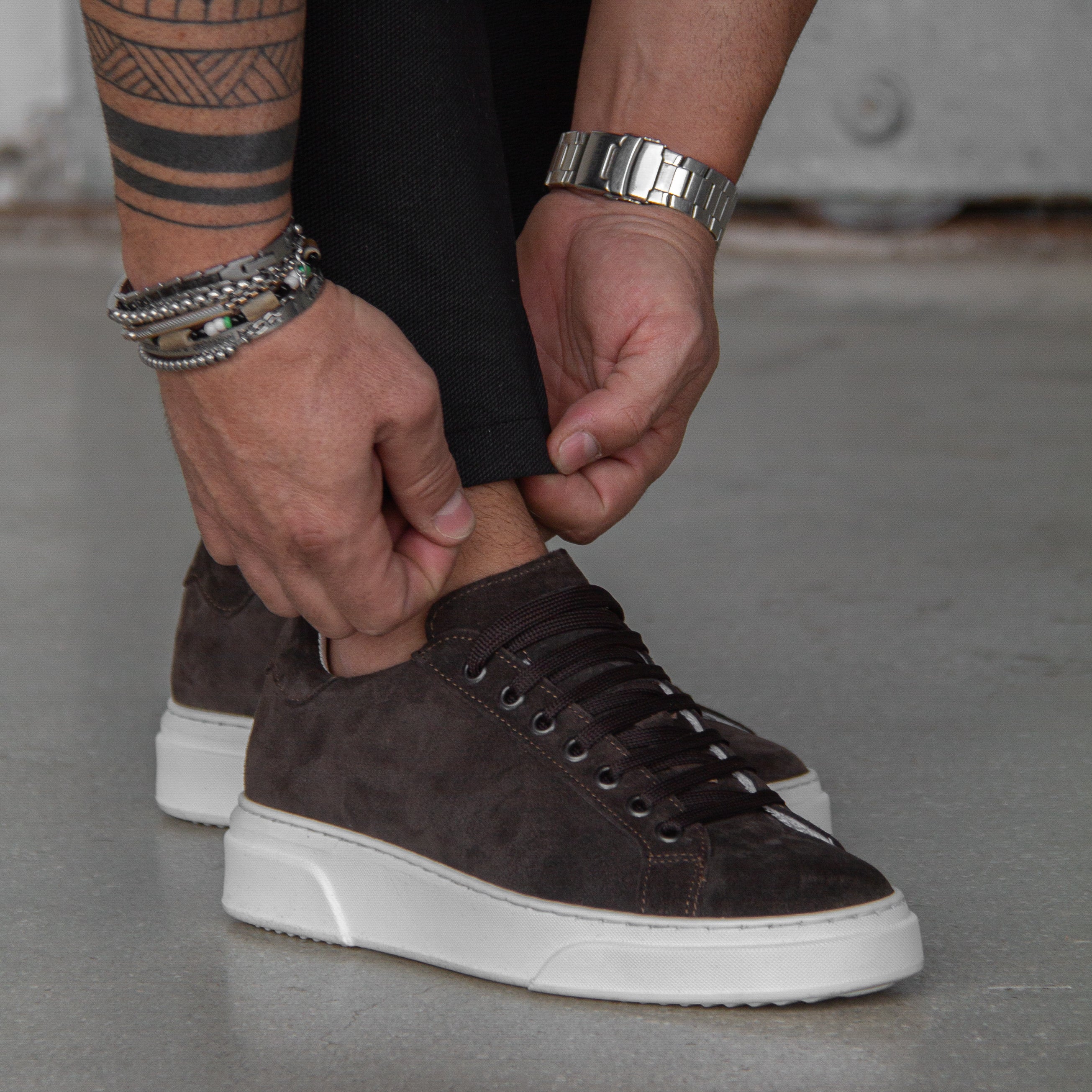 THE NICE SNEAKERS MARRONE- MADE IN ITALY