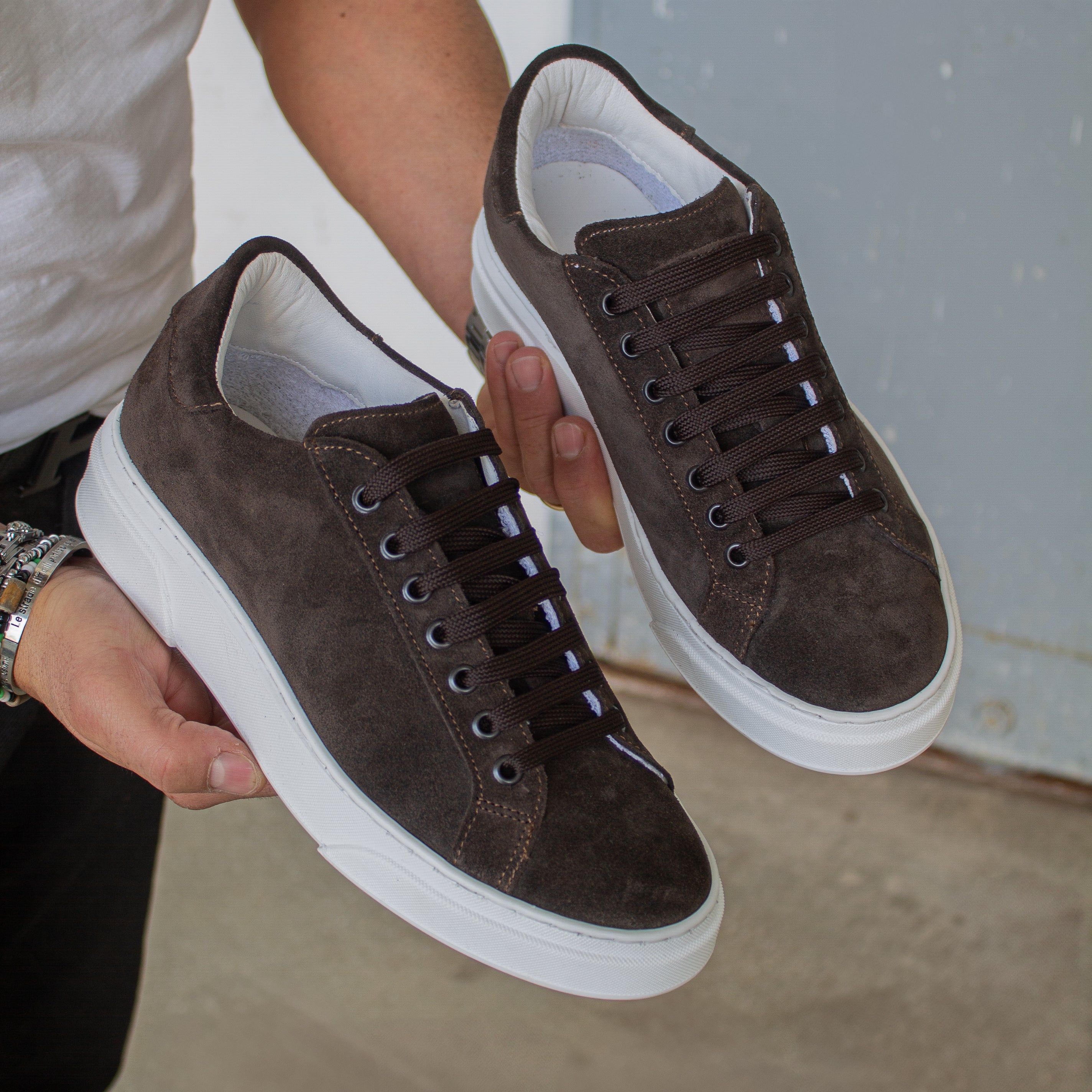 THE NICE SNEAKERS MARRONE- MADE IN ITALY