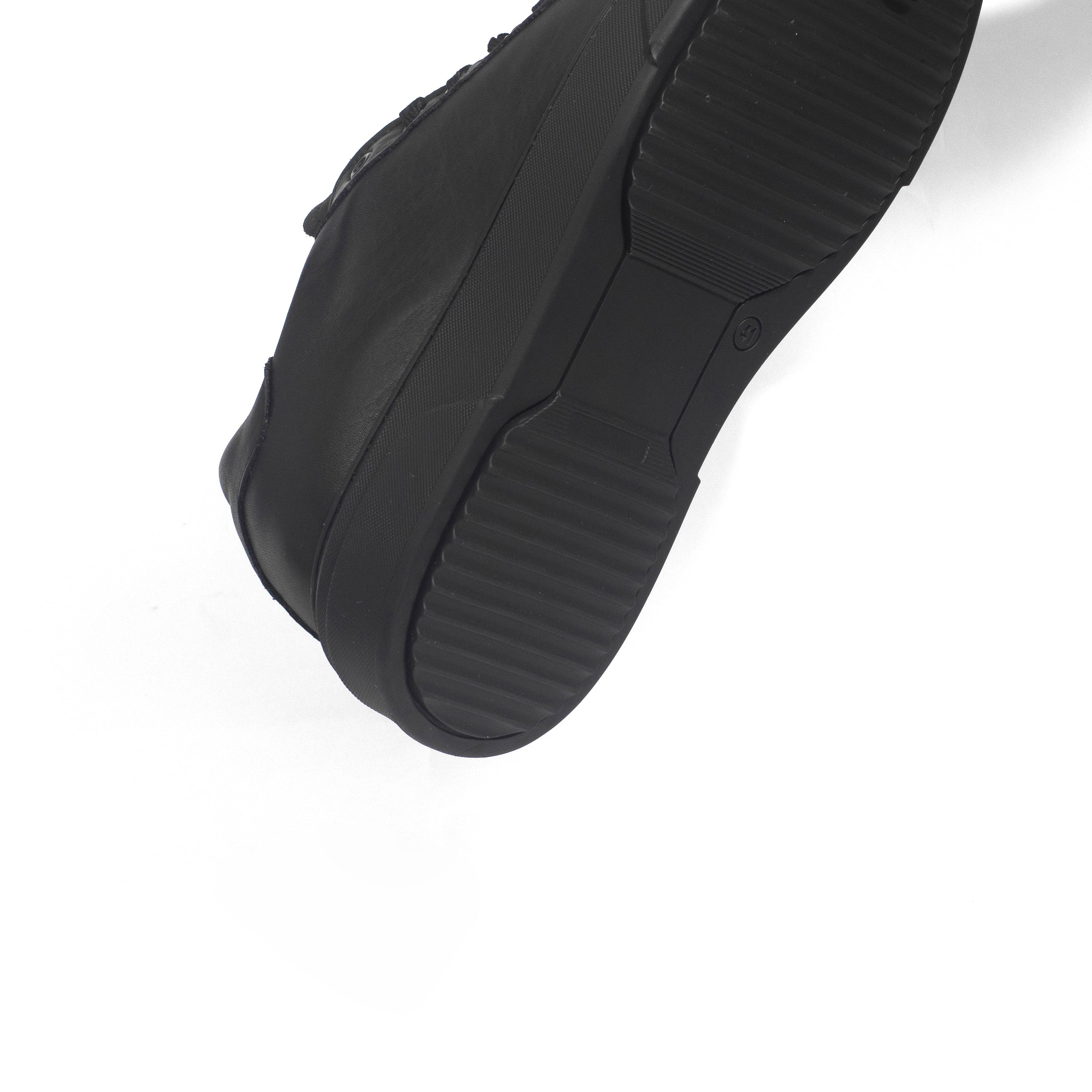 THE NICE SNEAKERS NOIR - PELLE MADE IN ITALY