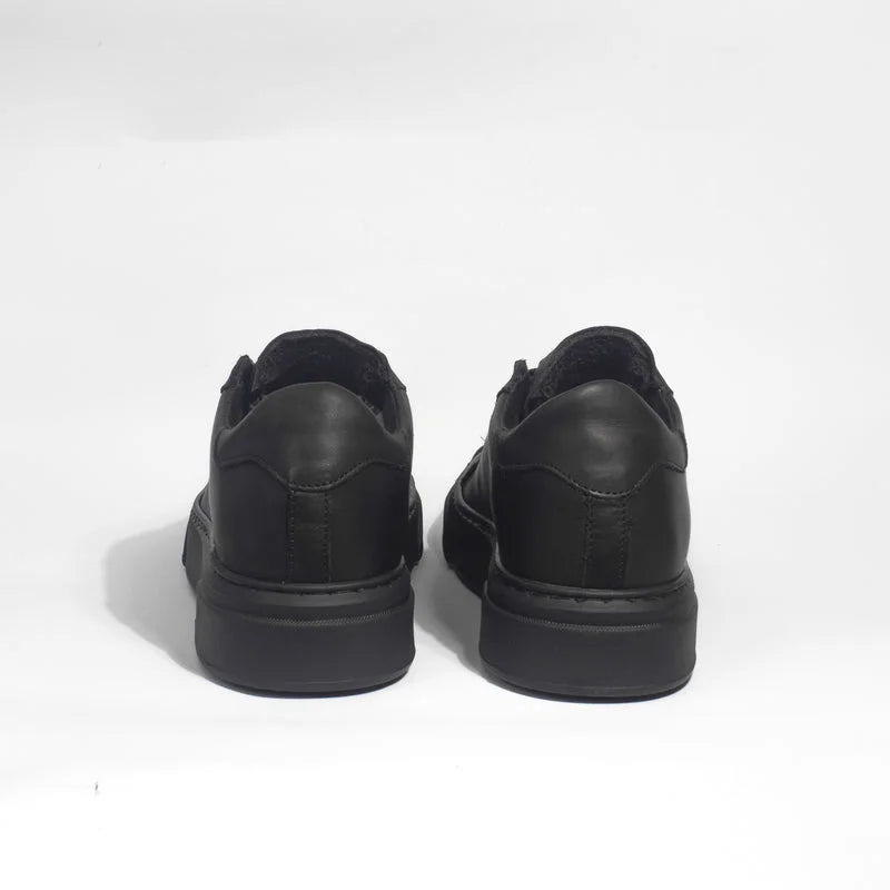 THE NICE SNEAKERS NERO - PELLE MADE IN ITALY