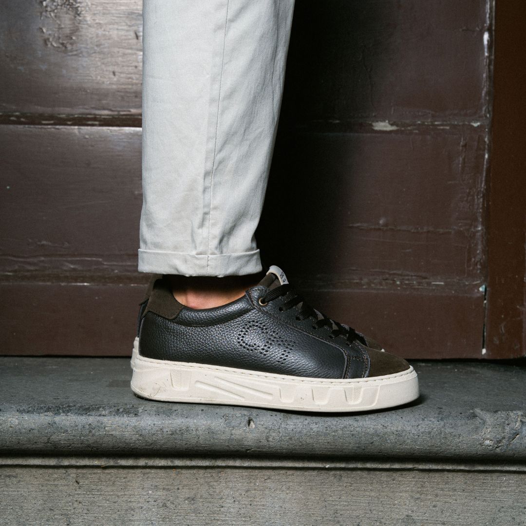 PASOL SNEAKERS MARRONE - MADE IN ITALY