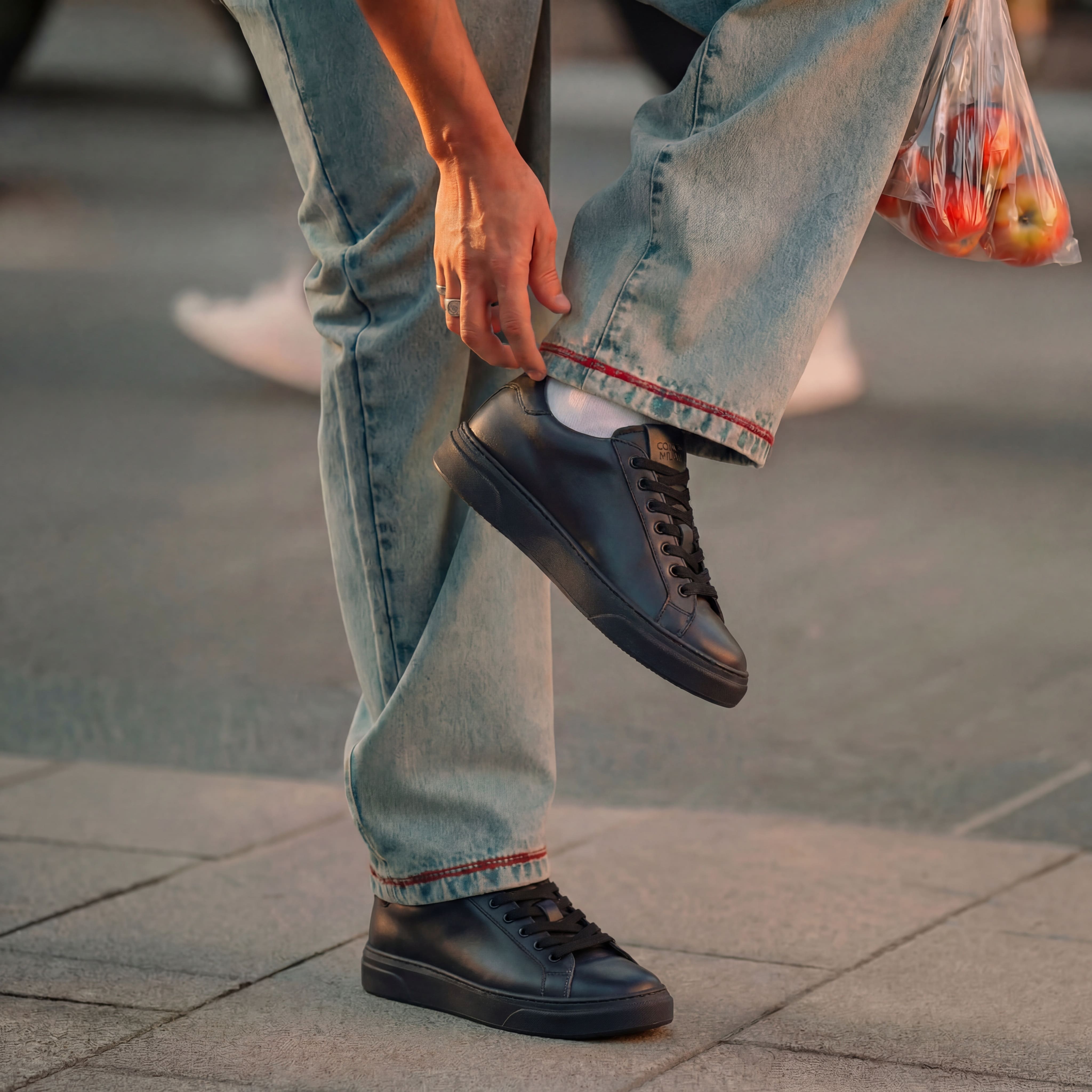 THE NICE SNEAKERS BLACK - MADE IN ITALY