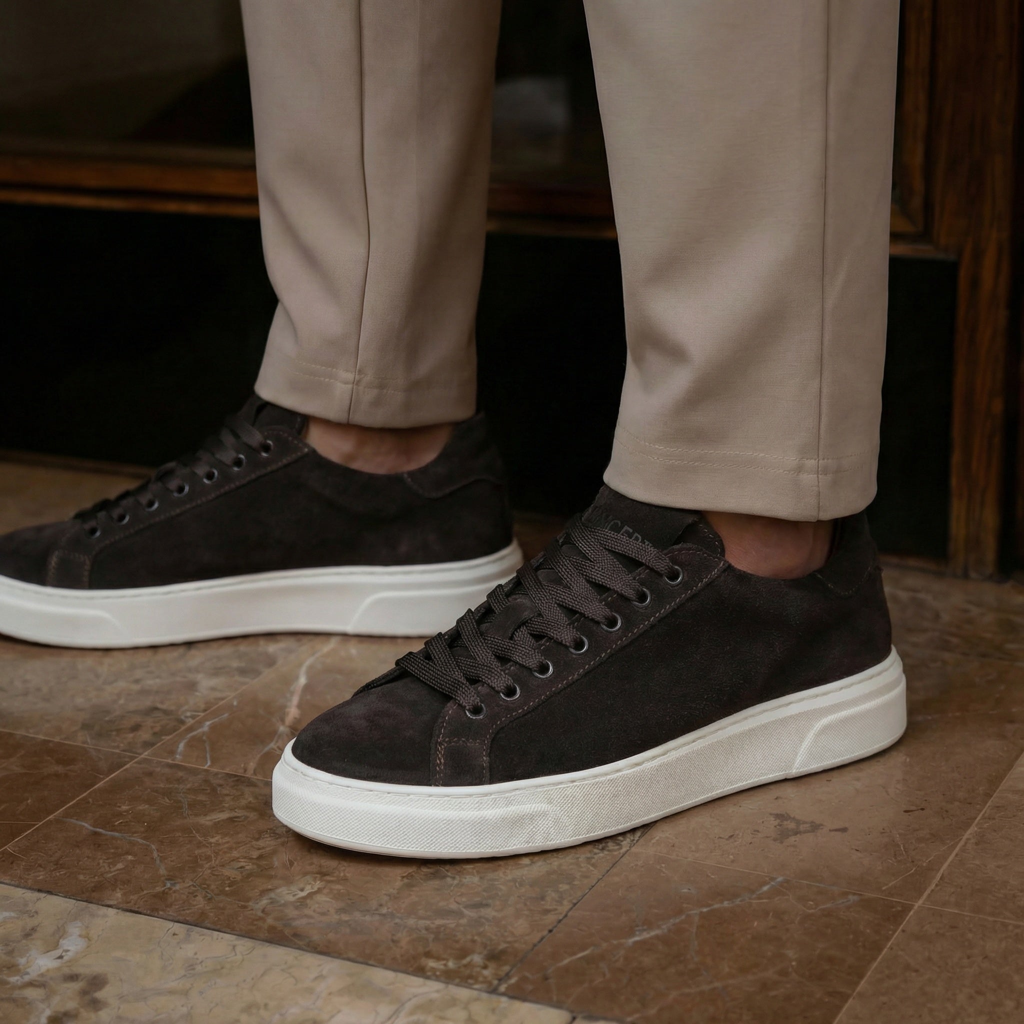 THE NICE SNEAKERS BROWN - MADE IN ITALY