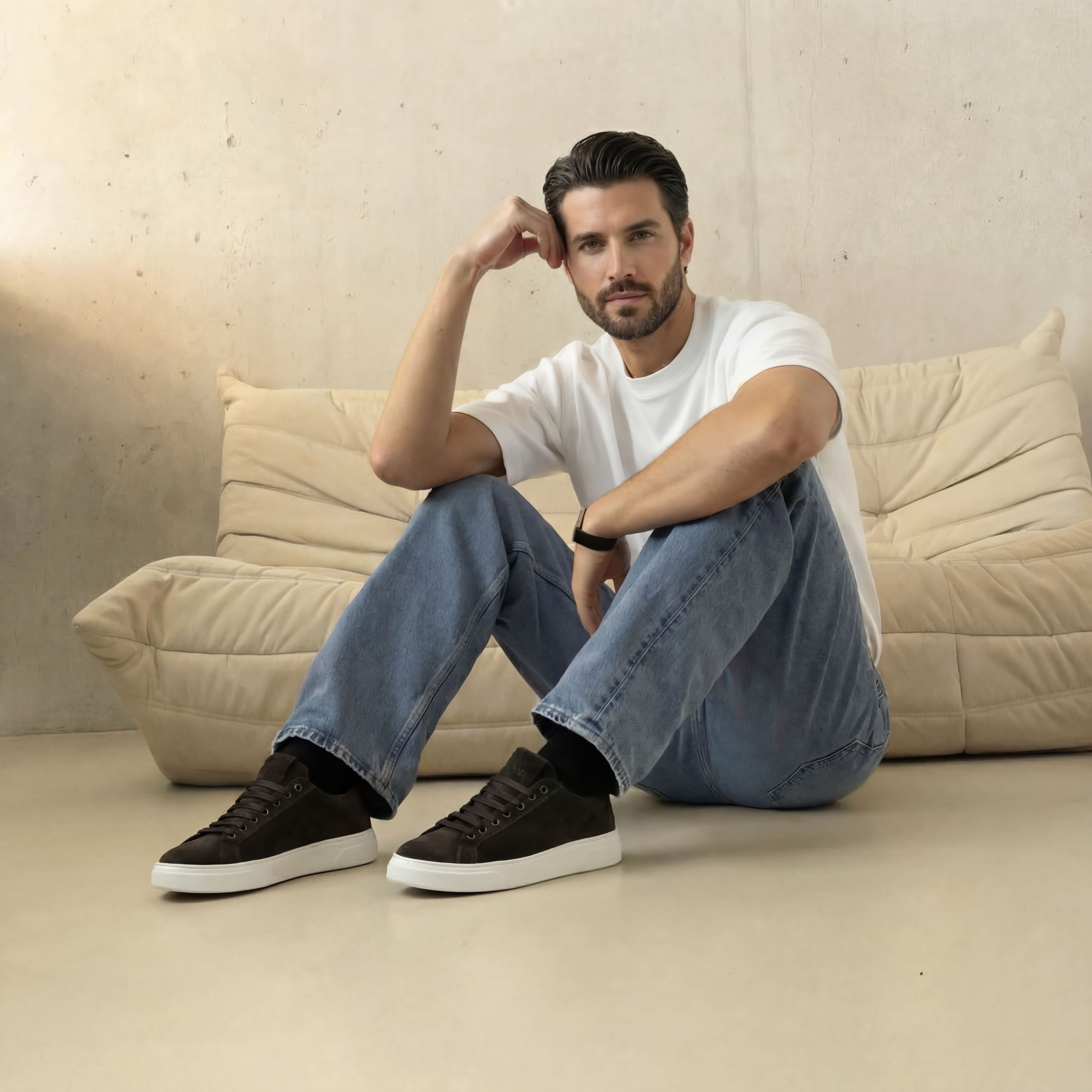 THE NICE SNEAKERS BROWN - MADE IN ITALY