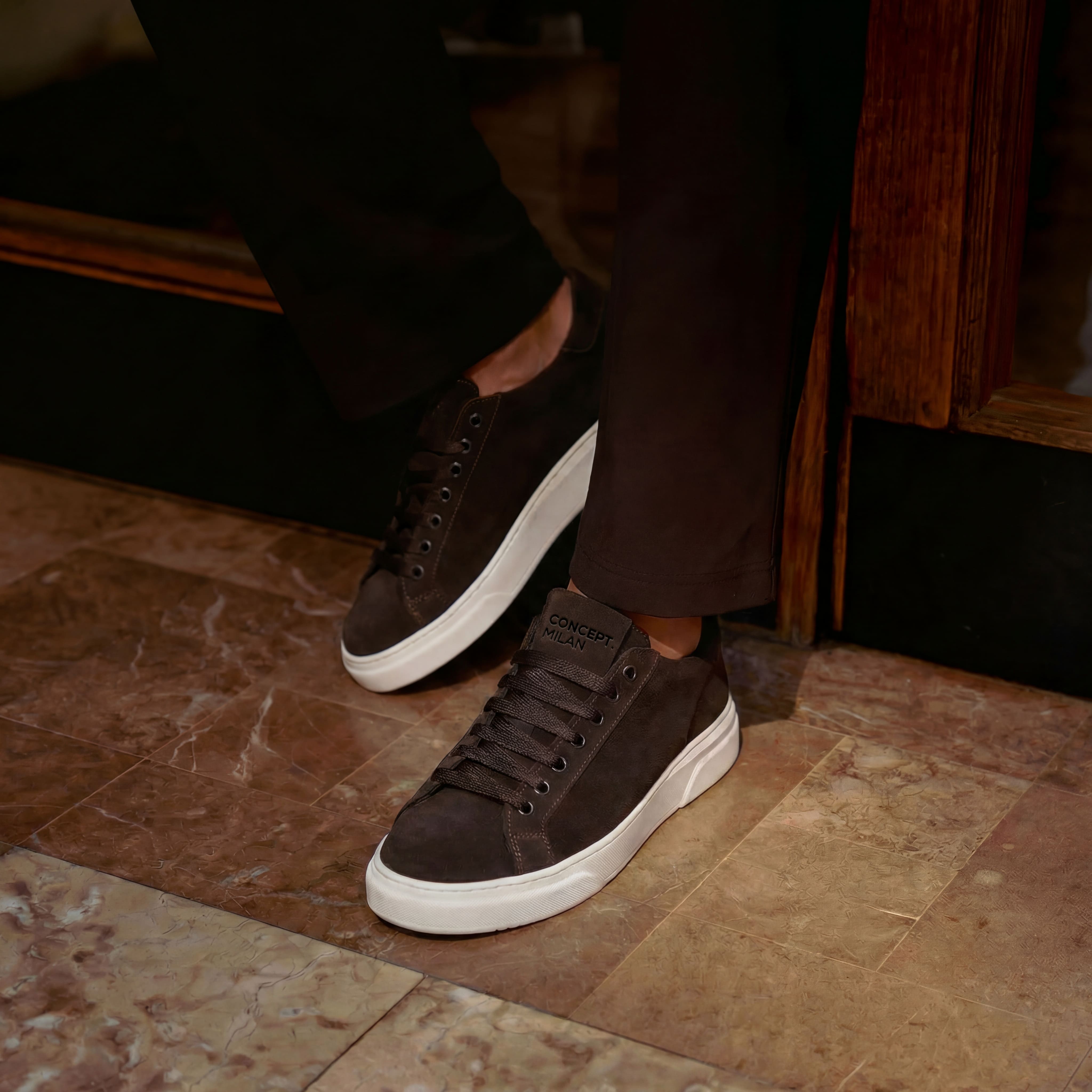 THE NICE SNEAKERS BROWN - MADE IN ITALY