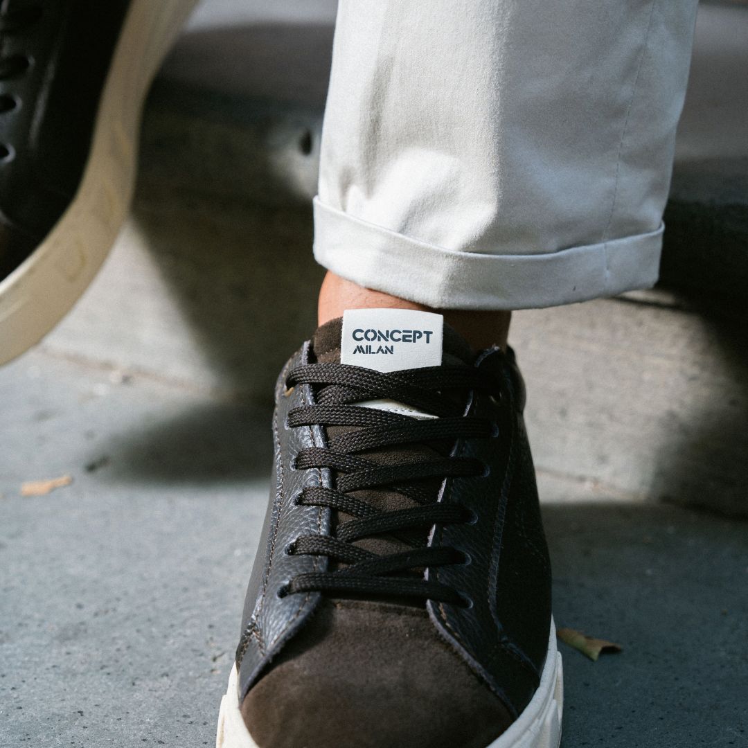 PASOL SNEAKERS MARRONE - MADE IN ITALY