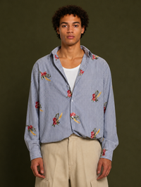 DENET SHIRT | BLUE-GRAY