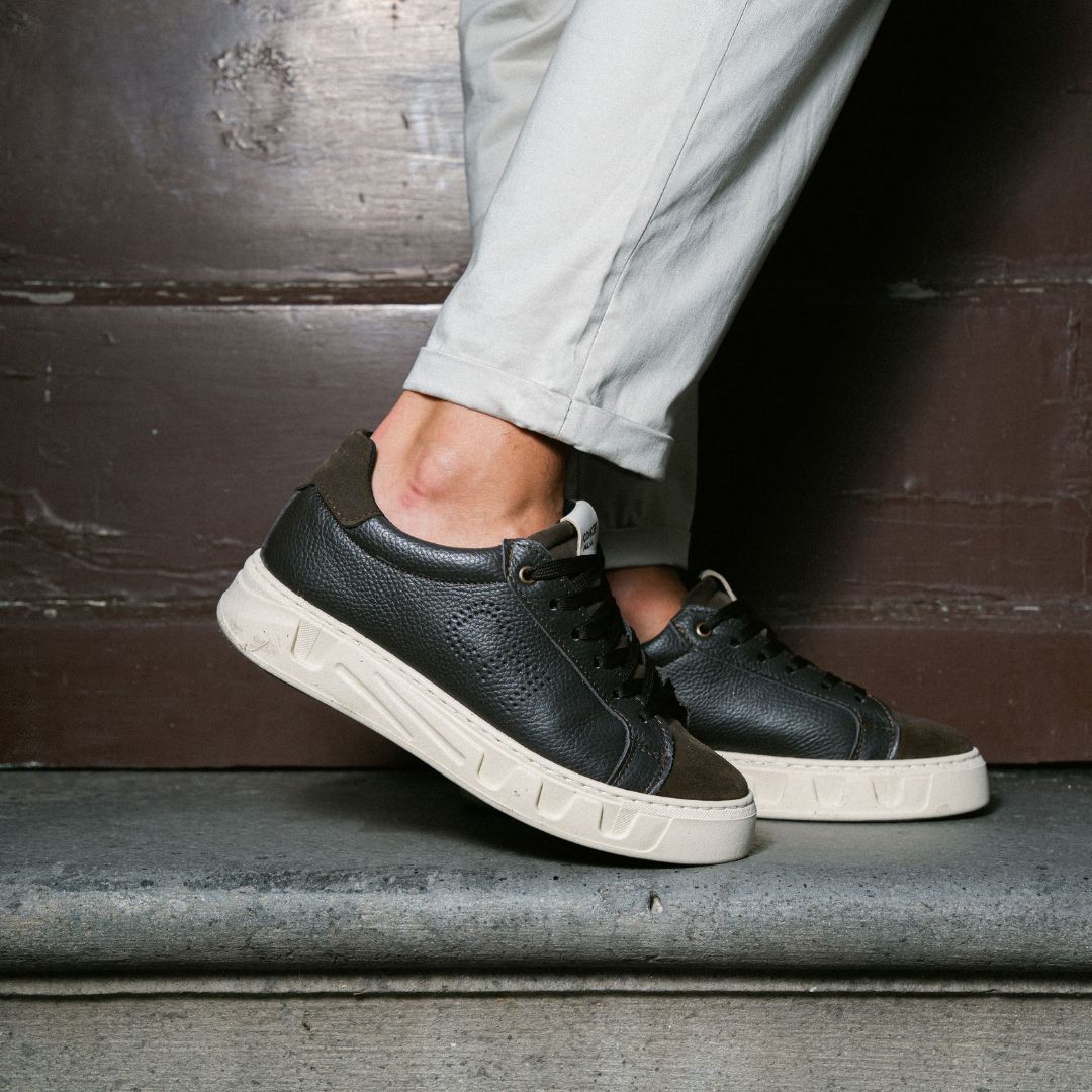 PASOL SNEAKERS MARRONE - MADE IN ITALY