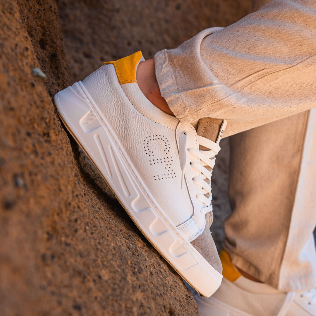 PASOL SNEAKERS YELLOW - MADE IN ITALY