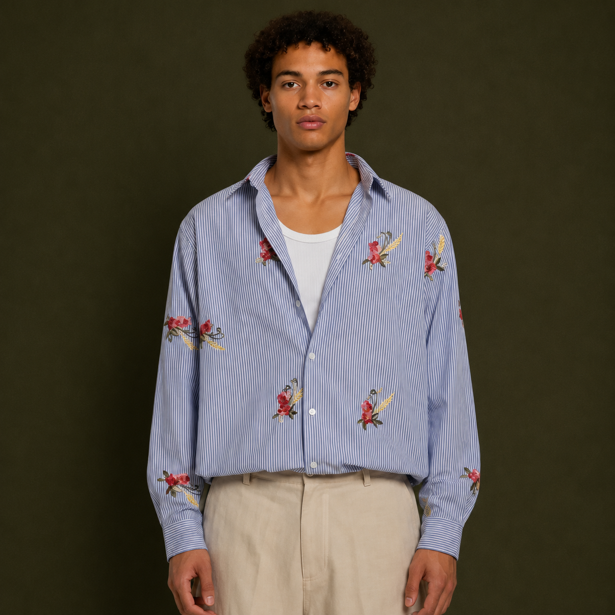 DENET CAMICIA | CELESTE