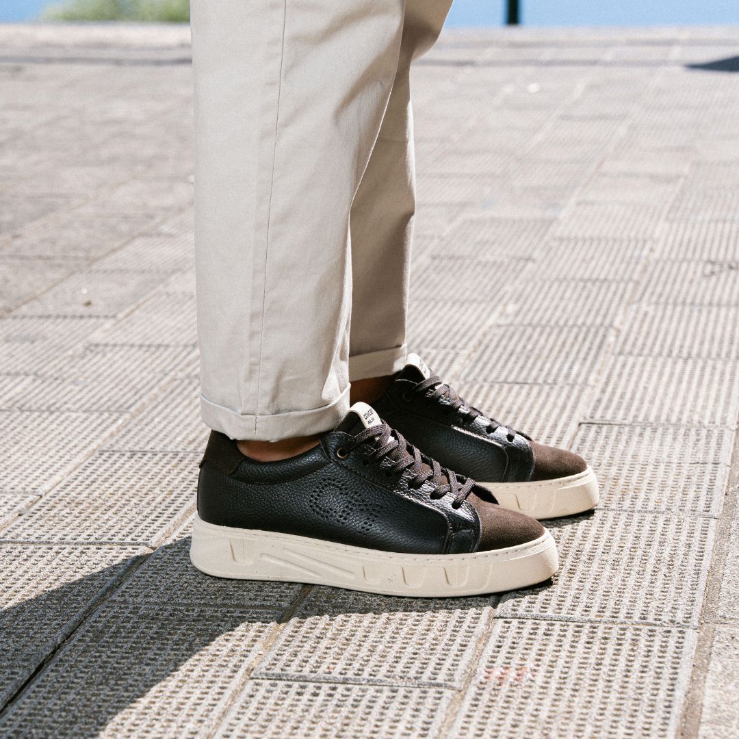 PASOL SNEAKERS MARRONE - MADE IN ITALY