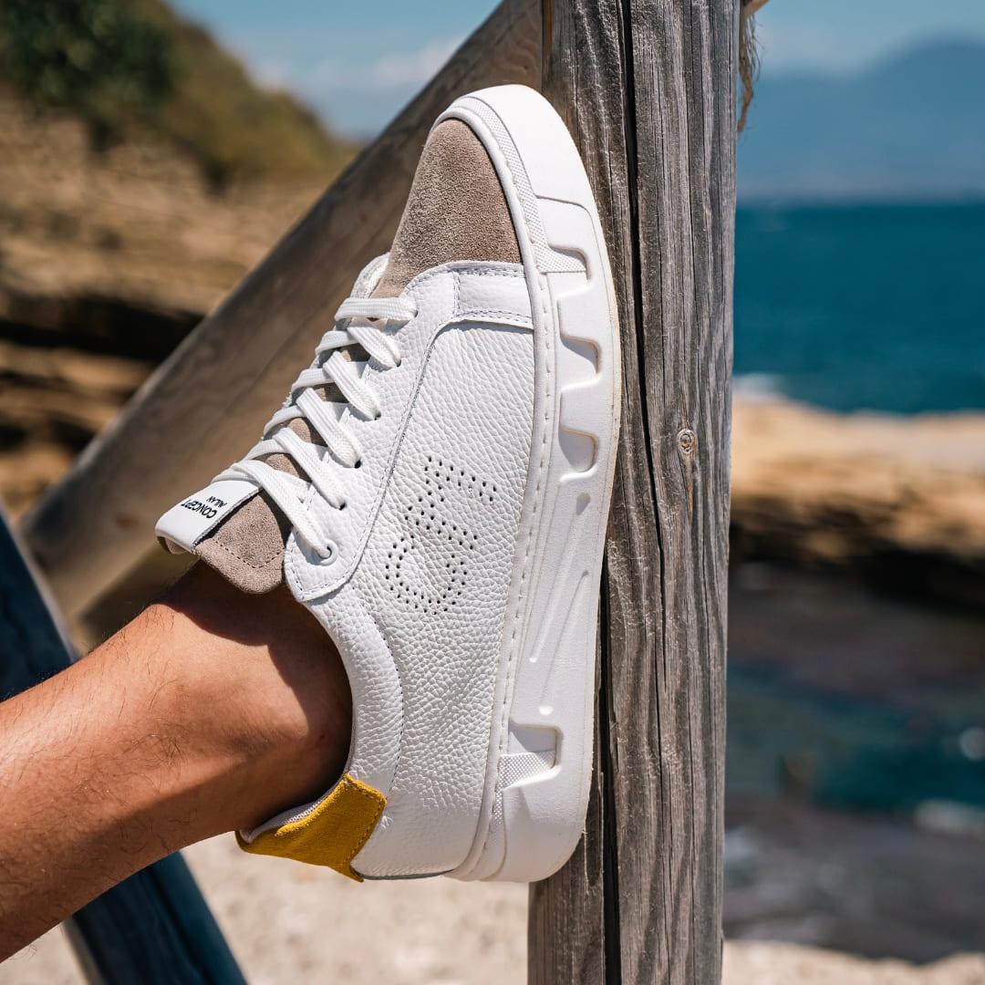 PASOL SNEAKERS YELLOW - MADE IN ITALY