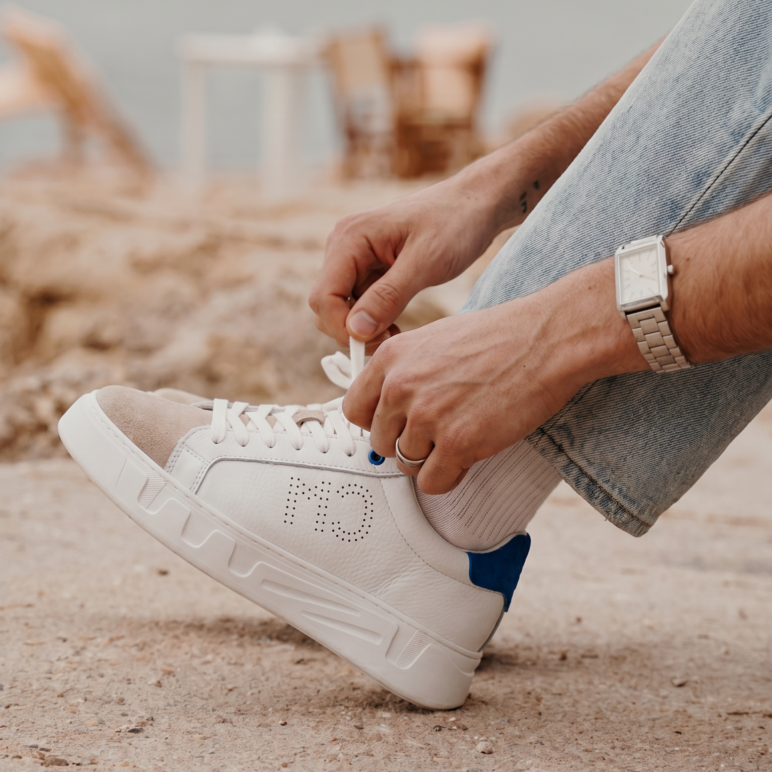 PASOL SNEAKERS BLU - MADE IN ITALY