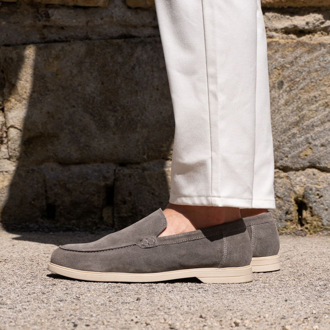 YACHT LOAFERS GRAY - MADE IN ITALY