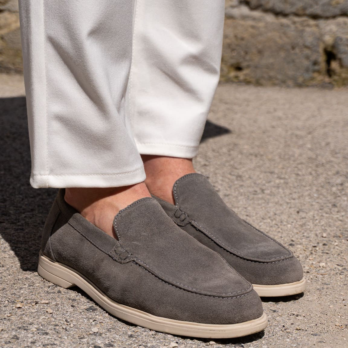 YACHT LOAFERS GRAY - MADE IN ITALY