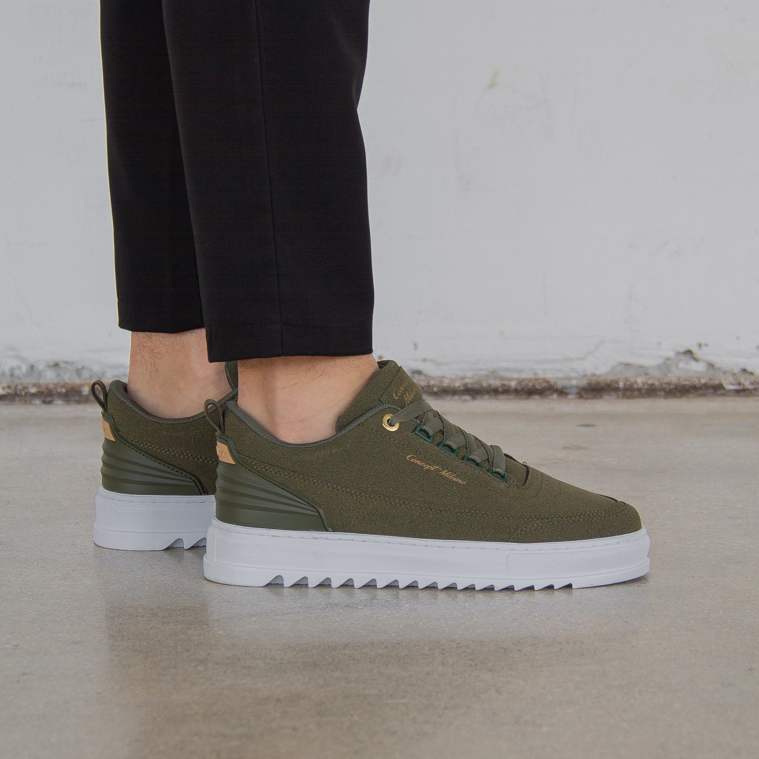 THE MILAN SNEAKERS - CAMOSCIO VERDE