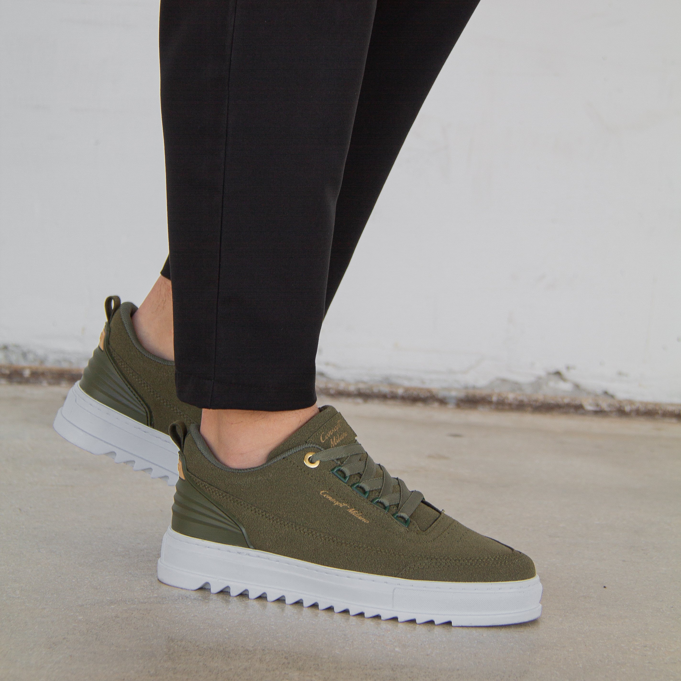 THE MILAN SNEAKERS - CAMOSCIO VERDE