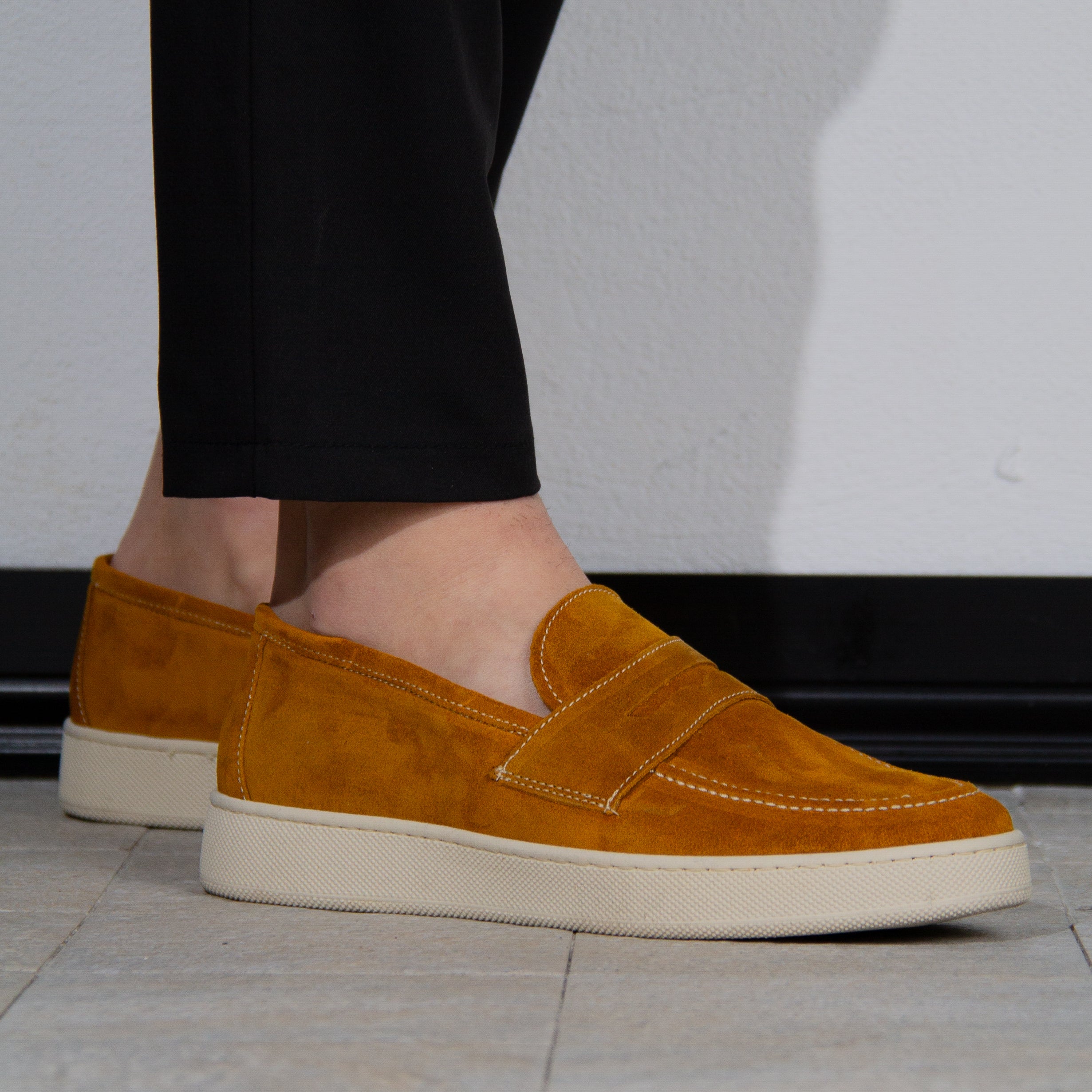 ALICANTE SLIP ON WILDLEDERMOKASSIN – HERGESTELLT IN ITALIEN