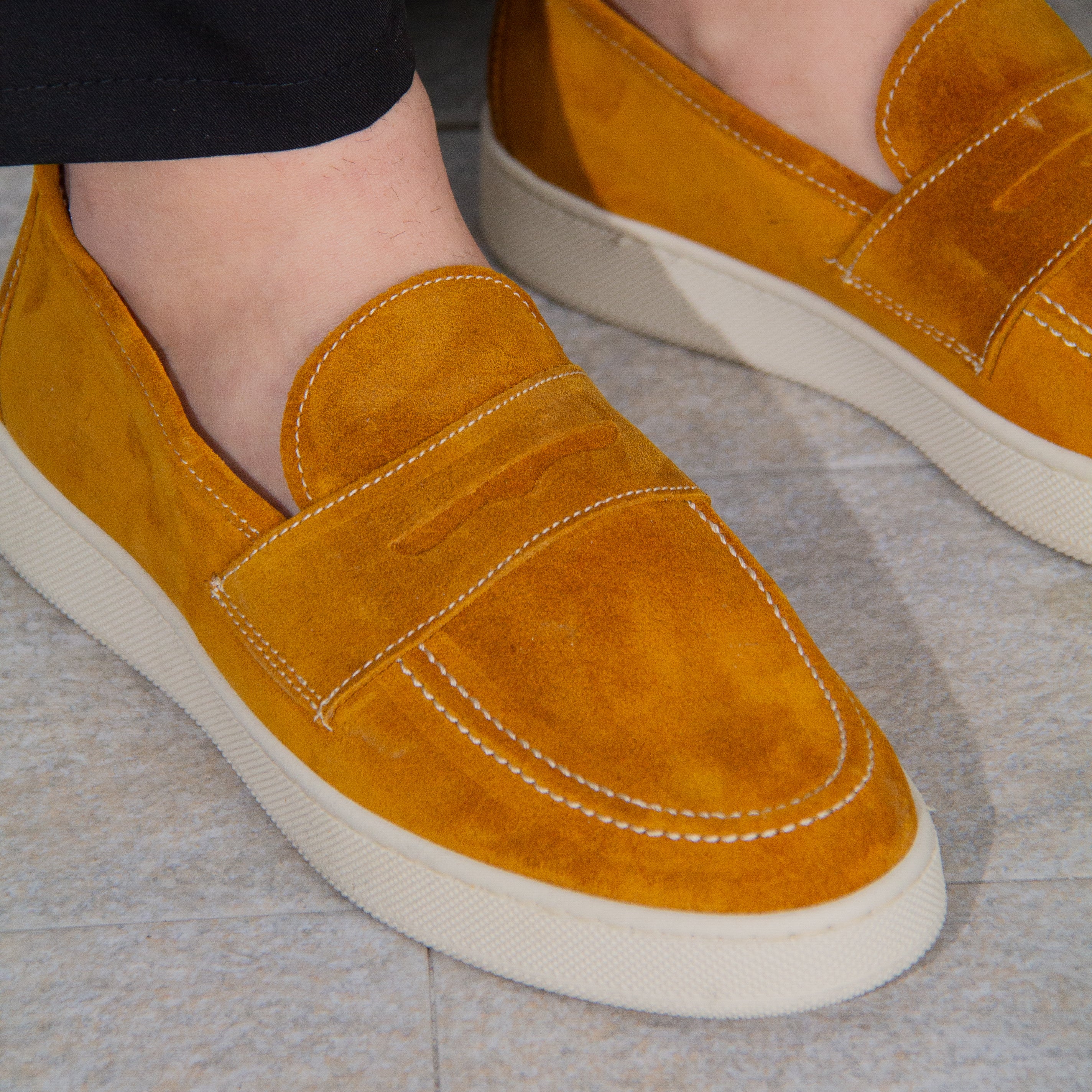 ALICANTE SLIP ON WILDLEDERMOKASSIN – HERGESTELLT IN ITALIEN