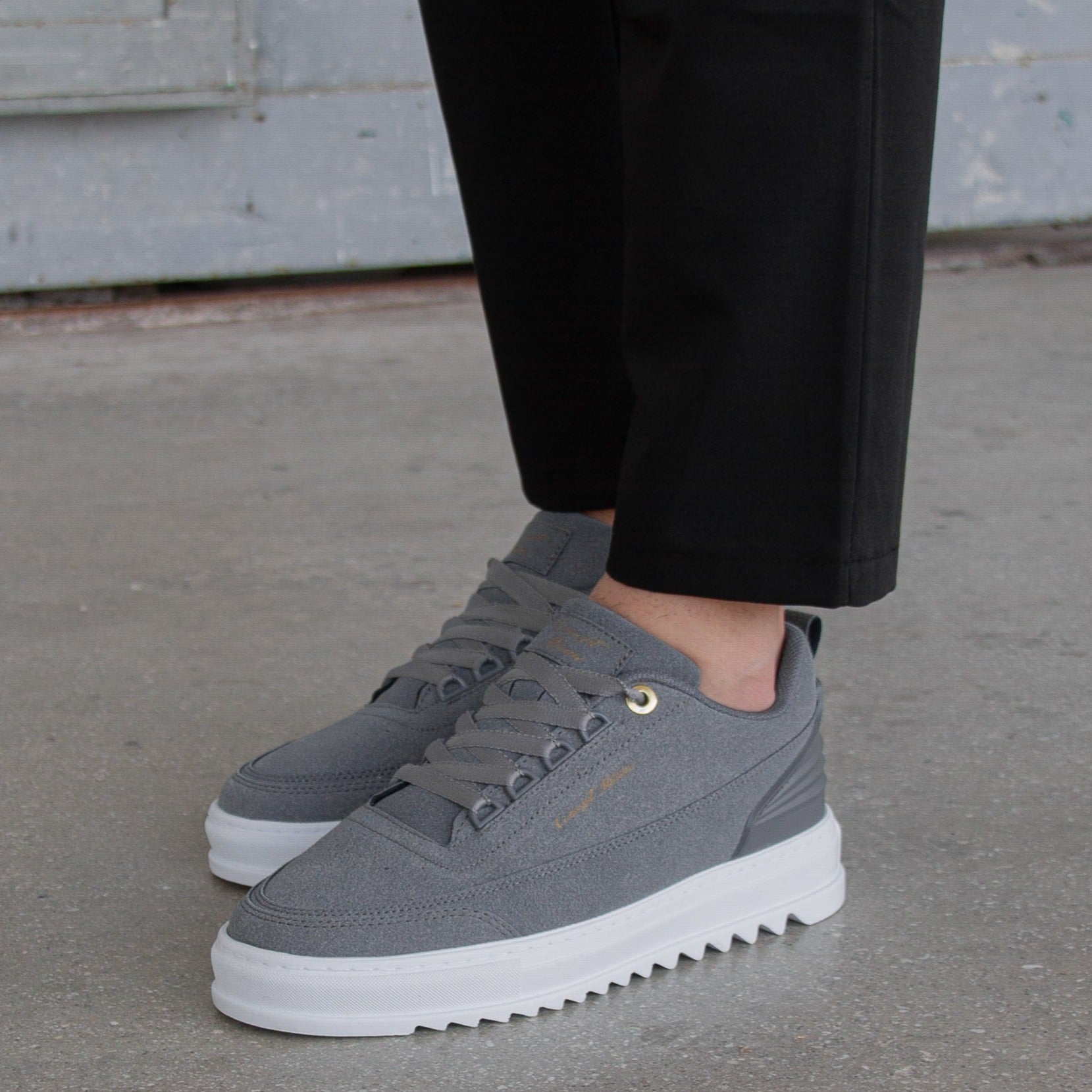 THE MILAN SNEAKERS - CAMOSCIO GRIGIO